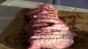 SmokingPit.com BBQ - Garlic & Rosemary Infused Tri-Tip Roast Beef  -  Beef recipes and how to videos on  slow cooking