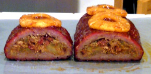 SmokingPit.com - Hickory smoked BBQ pulled pork fatty. Great idea for yoursmoker Jack's Old South dry rub. Tacoma WA Washington
