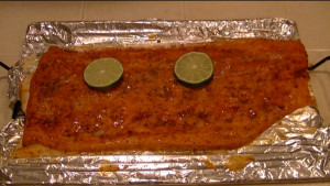 SmokingPit.com - Pecan & Cherry smoked Salmon with a Spicy Chipotle Lime Sauce - AMAZE-N-SMOKER cold smoked.   Smoked low and slow on my Yoder YS640