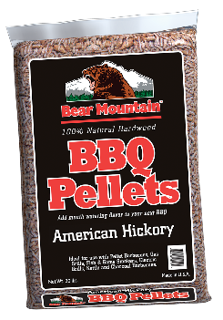 Bear Mountain Forest Products American Hickory BBQ Pellets.