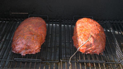 SmokingPit.com - Pepperoni Pizza Meatloaf slow cooked on a Yoder YS640 Pellet cooker - Slow cooking the meatloaf.