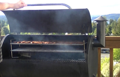 SmokingPit.com - Hickory Smoked Teriyaki Beef Jerky from  Top Round Steak - London Broil  Beef recipes and how to videos on  slow cooking on the Traeger texas smoker grill.  Smoking meats information and Treager Pellets Tacoma WA Washinton SmokingPit.com